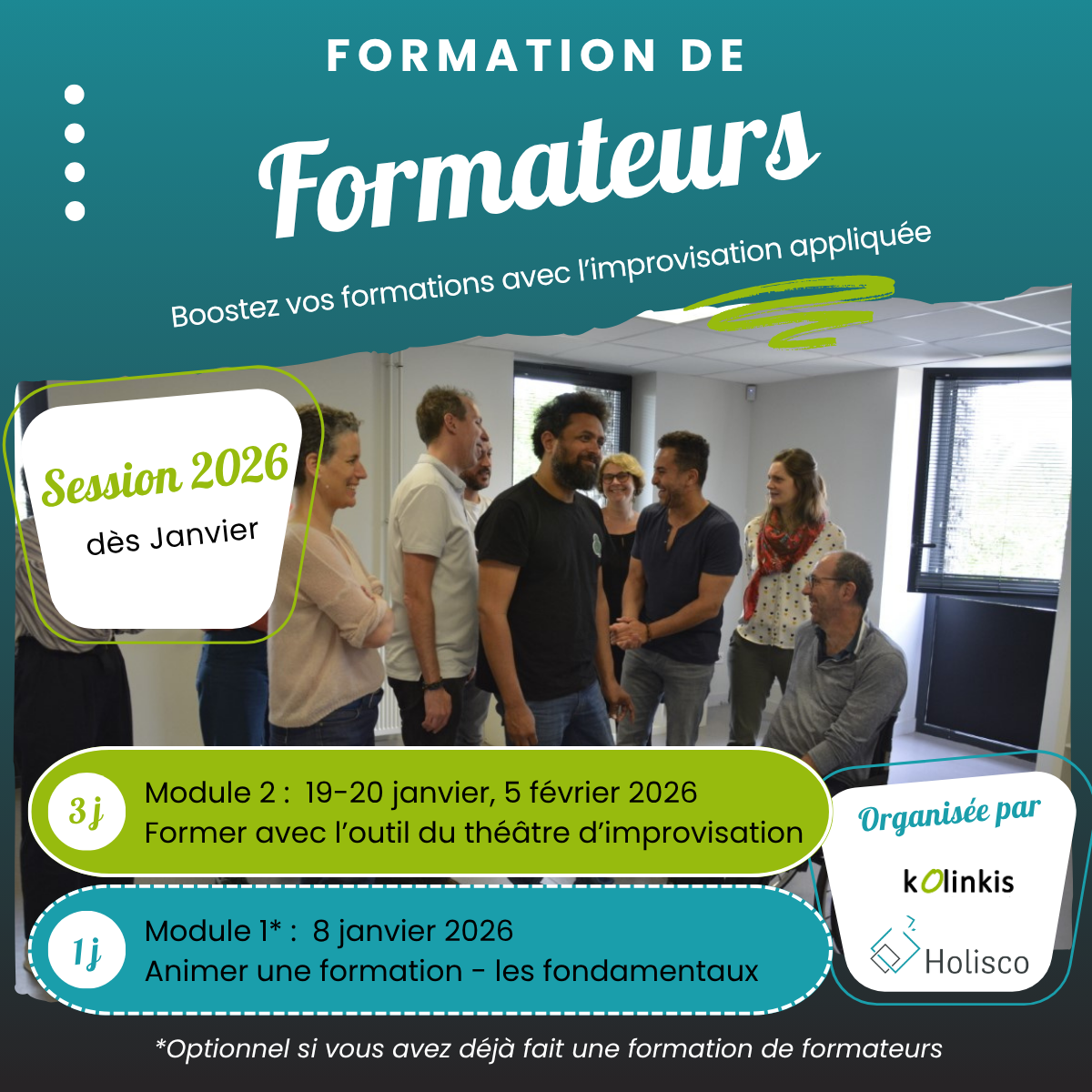 FORMATION DE FORMATEURS par l'outil du théâtre d'improvisation